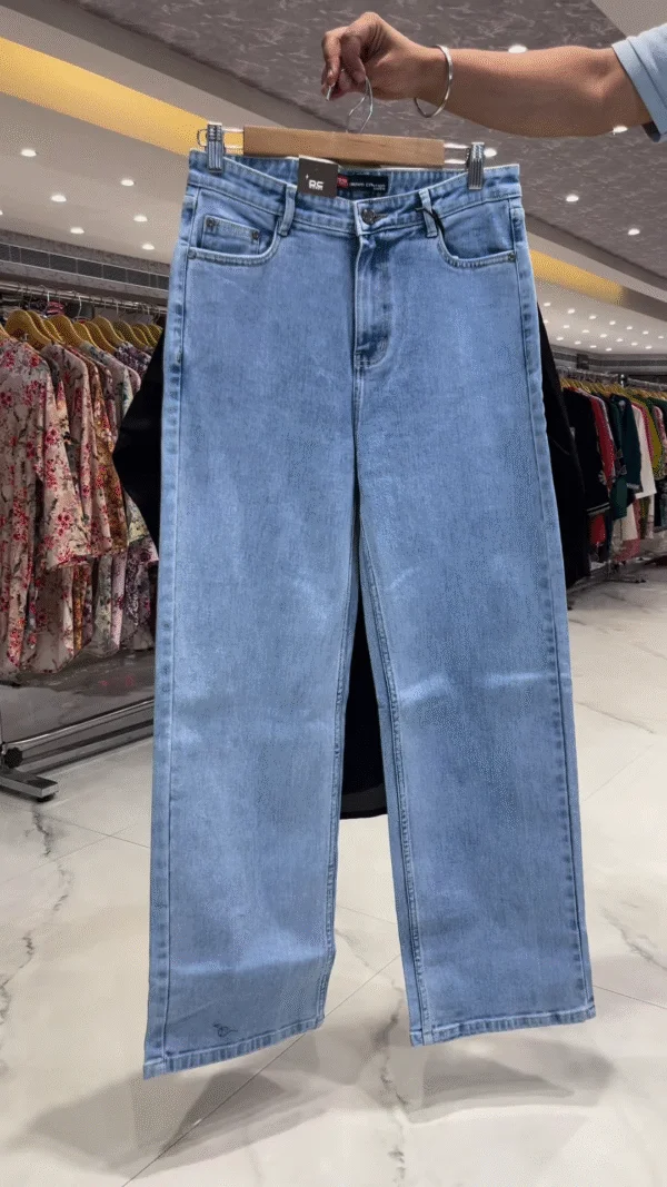 elegant multicolor embroidered black kurti with denim pants – fusion chic collection elegant multicolor embroidered black kurti with denim pants – fusion chic collection