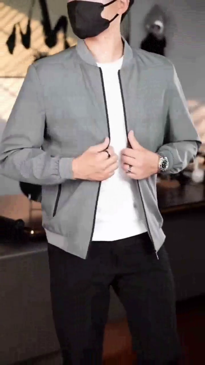 men’s premium grey checkered bomber jacket men’s premium grey checkered bomber jacket