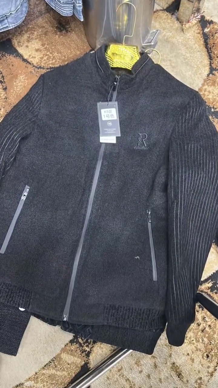 men's classic textured wool blend zip jacket men's classic textured wool blend zip jacket