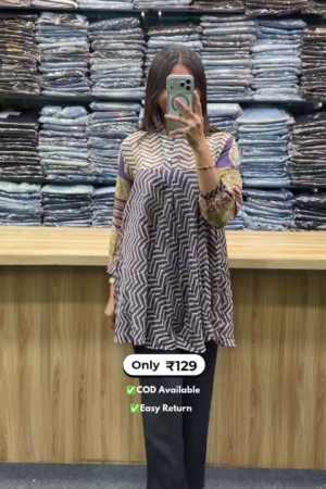 stylish women’s printed co ord set
