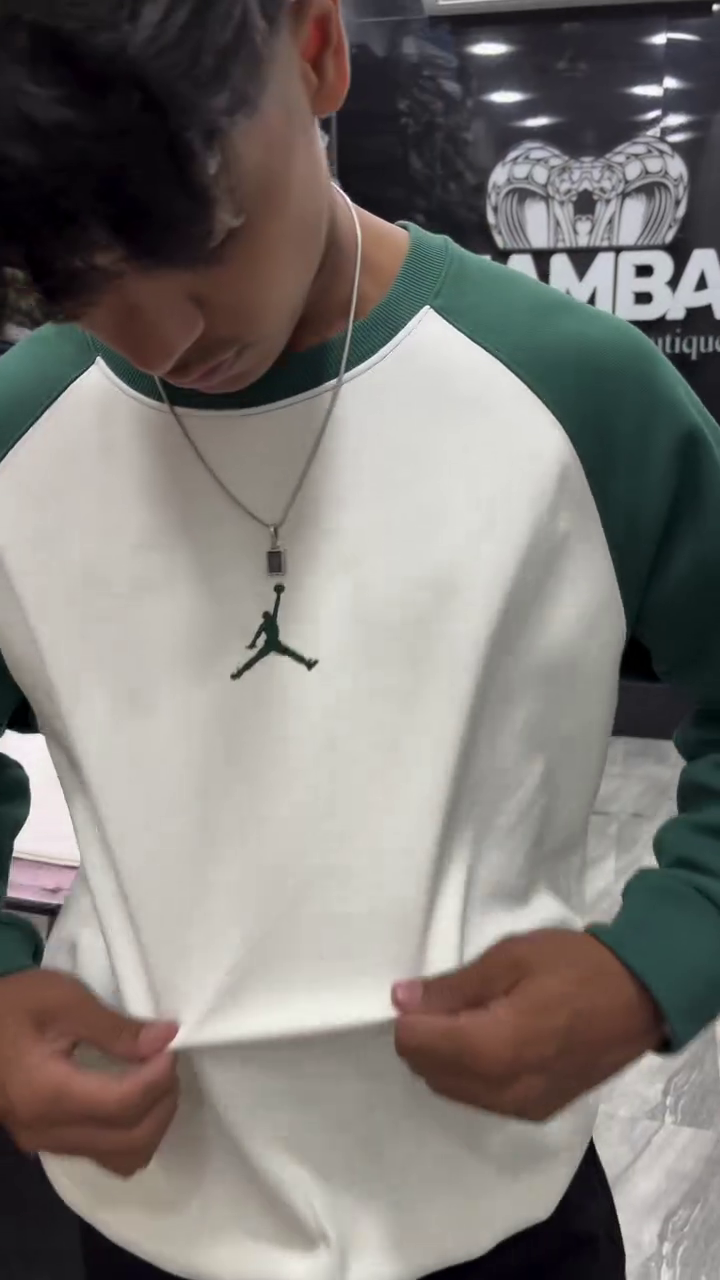 relaxed fit typography embroidered raglan sleeves sweatshirt relaxed fit typography embroidered raglan sleeves sweatshirt