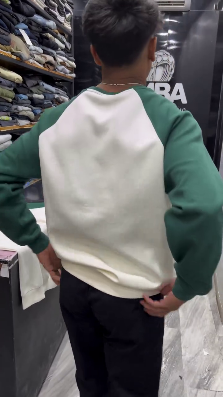 relaxed fit typography embroidered raglan sleeves sweatshirt relaxed fit typography embroidered raglan sleeves sweatshirt
