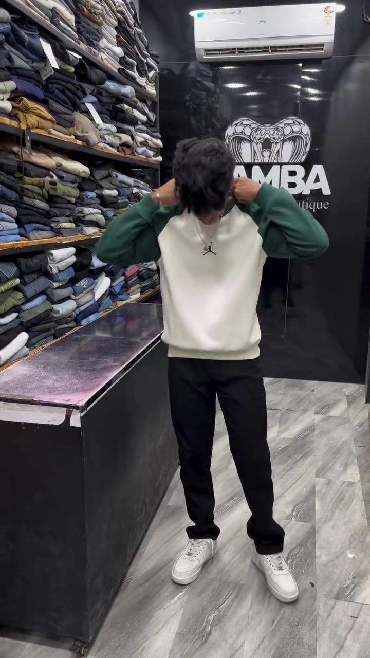 relaxed fit typography embroidered raglan sleeves sweatshirt relaxed fit typography embroidered raglan sleeves sweatshirt