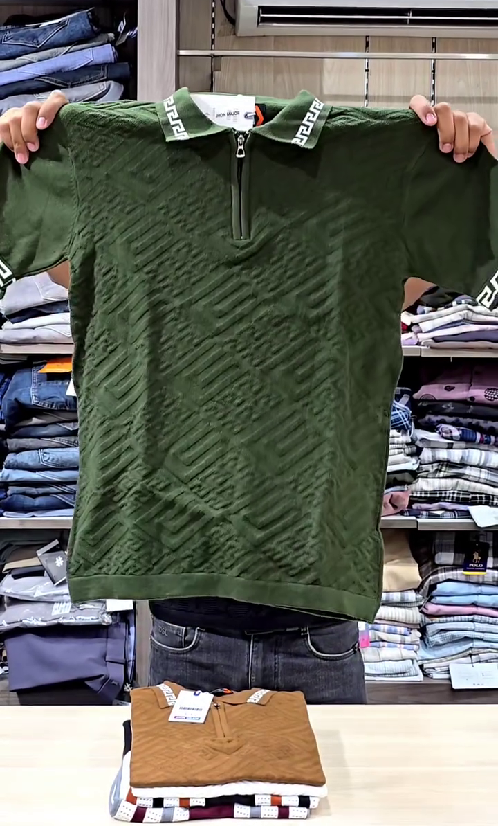 marr knitted zipped polo shirt navy marr knitted zipped polo shirt navy