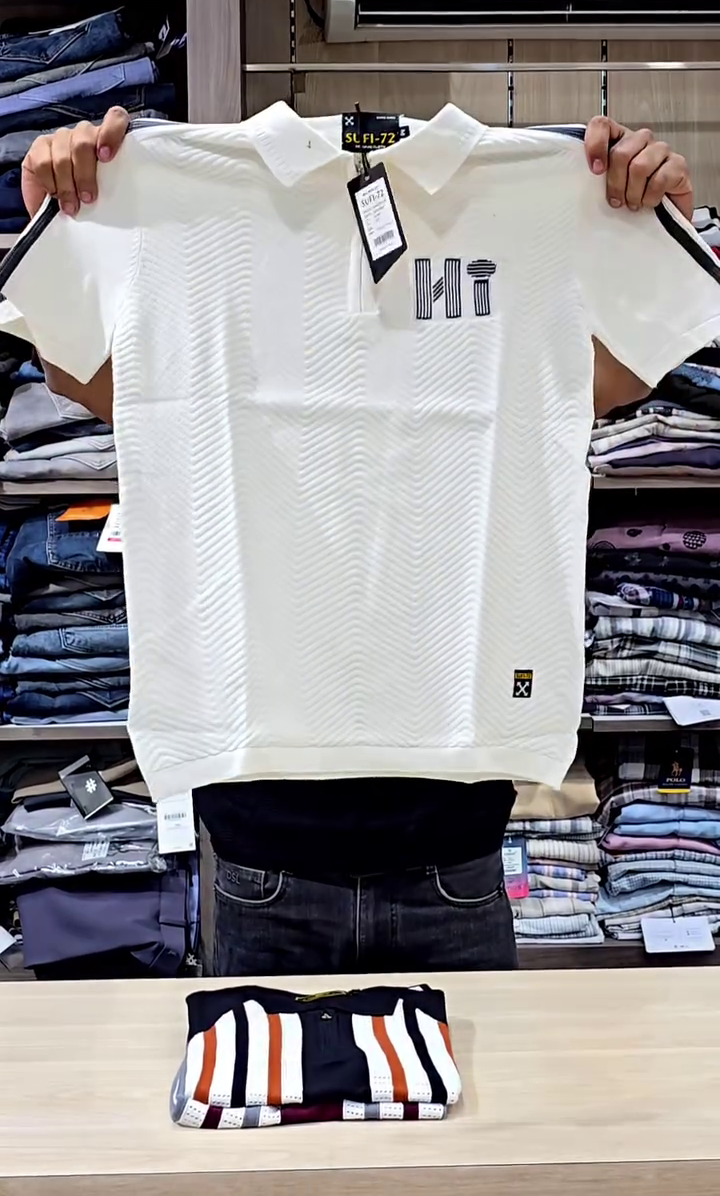 marr knitted zipped polo shirt navy marr knitted zipped polo shirt navy