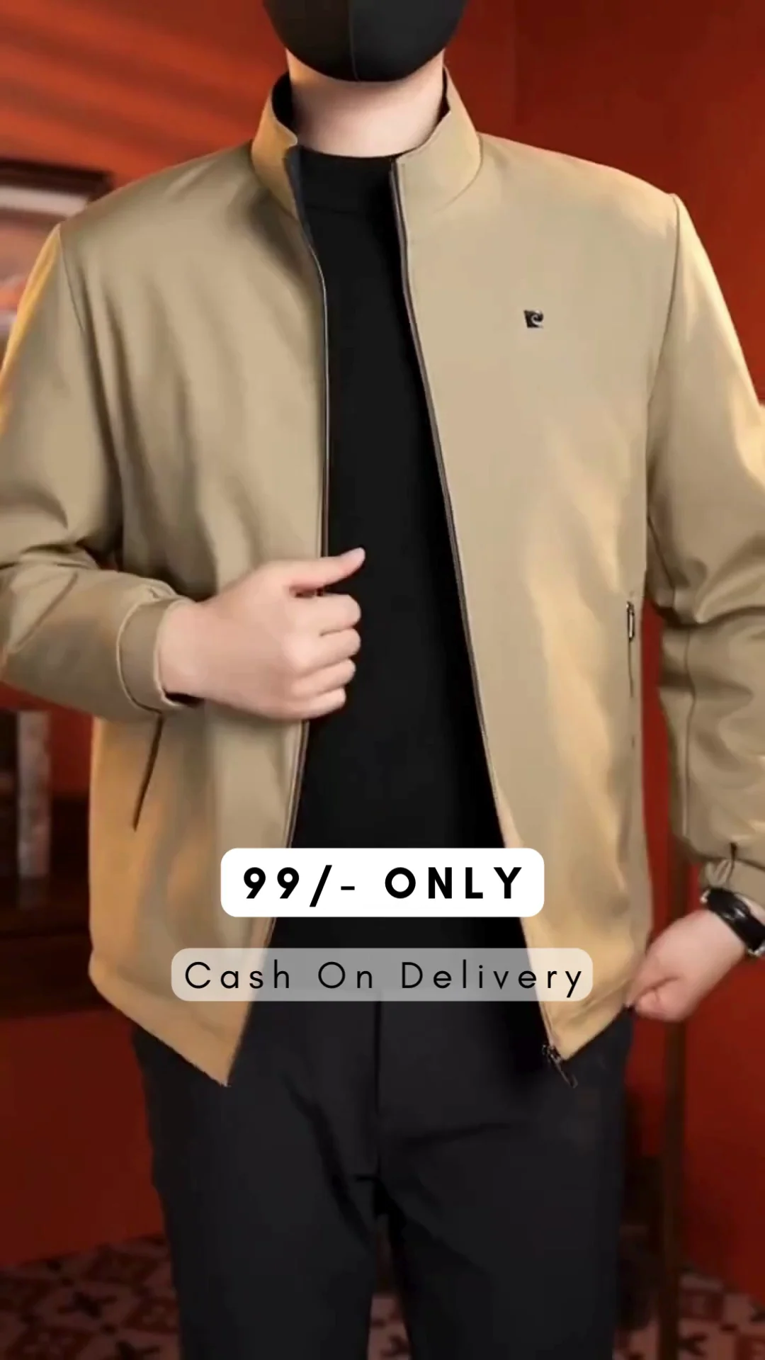 Zip-Front Jacket with Insert Pockets